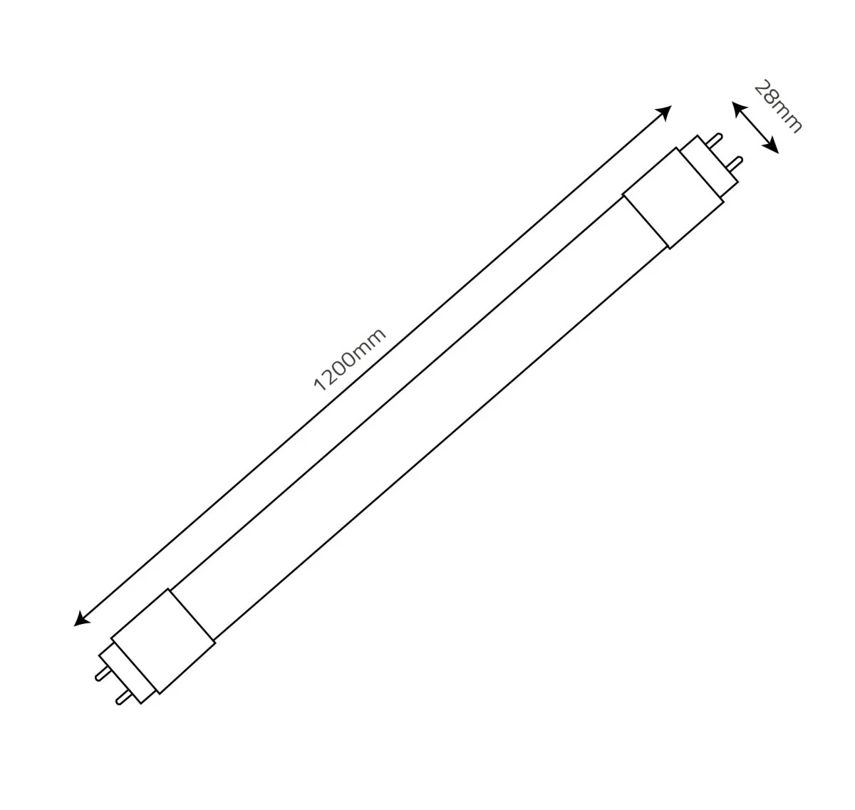 Ultralight 16W Tube Bulb 120Cm G13 Base Single End (T8 SOUQ PLUS-MT8T4) - Image 5