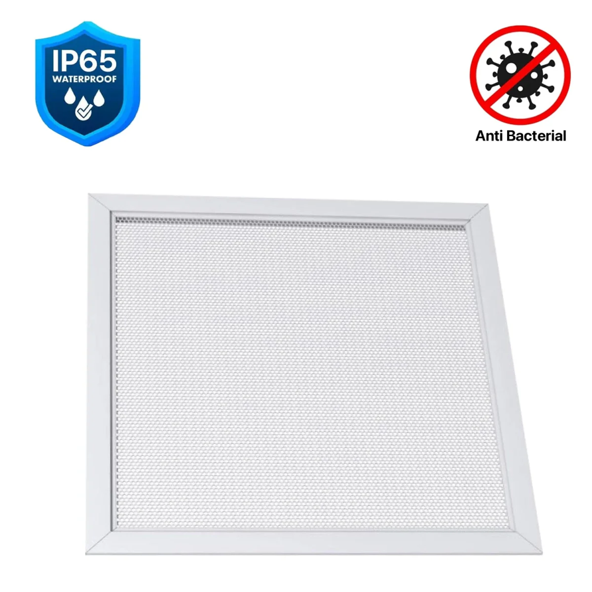 Anti-Virus Panel Light 60x60 with Prismatic Diffuser - 40W - CRI95 - IP65 (UTL-PL595IP65-4040)