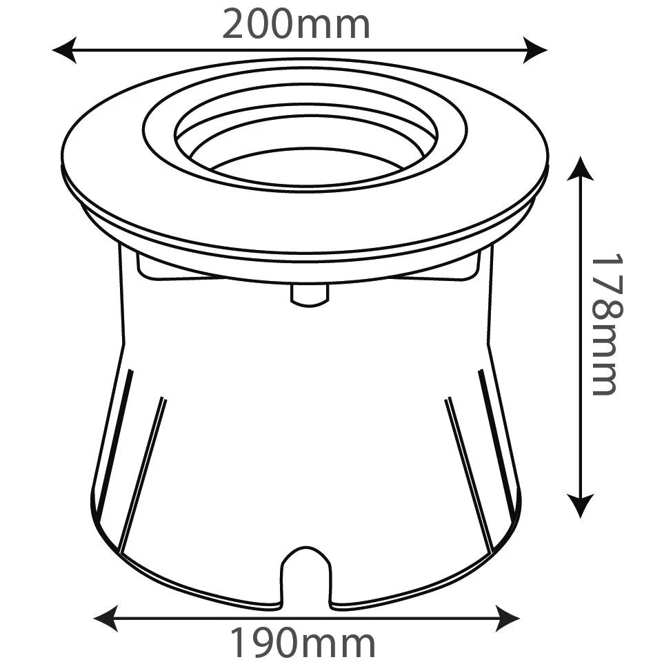 Ultralight Recessed Inground Light IP67 AR111 /GU10/MR11 (BR7715) - Image 6