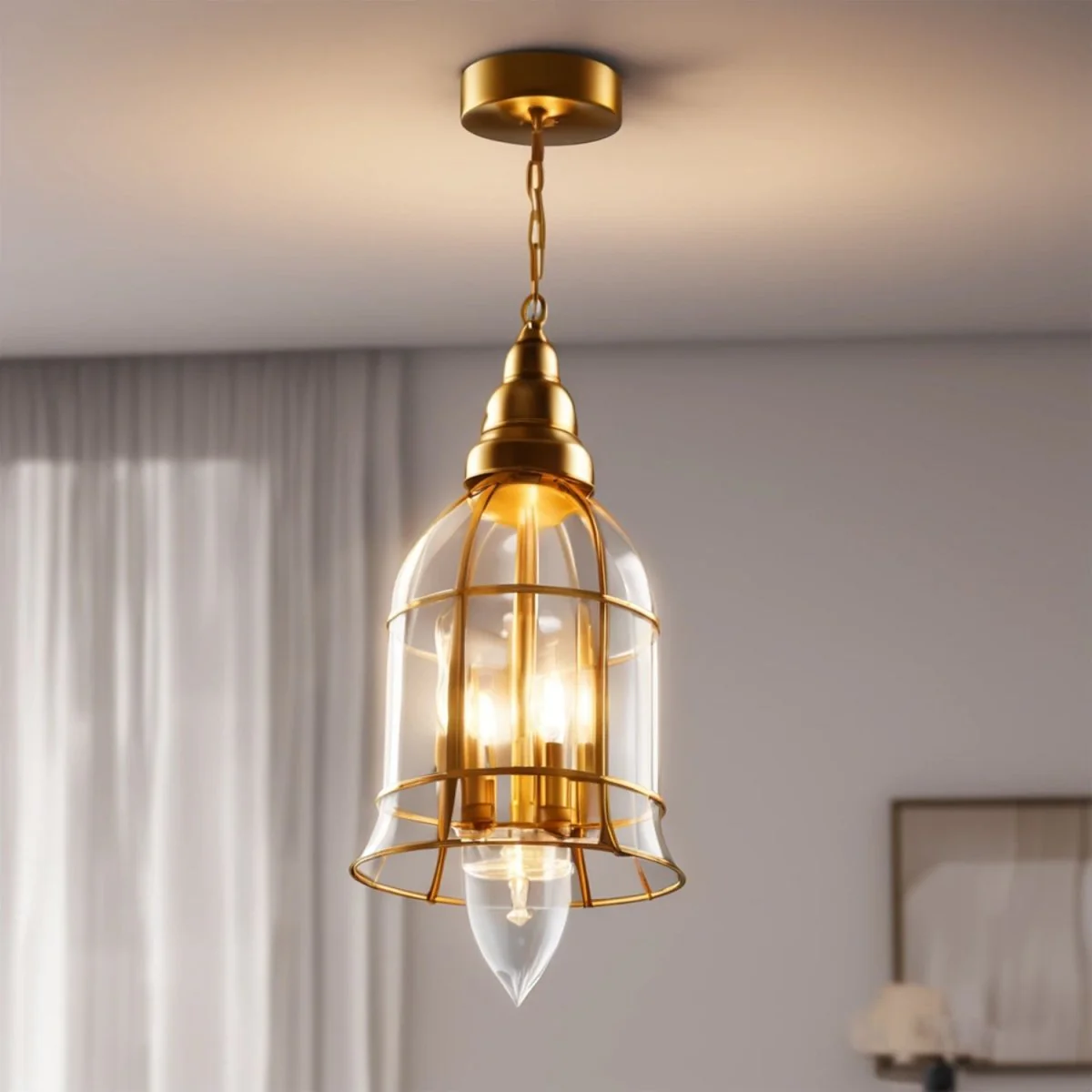 Ultralight Copper Pendant Light (D6080) - Image 2
