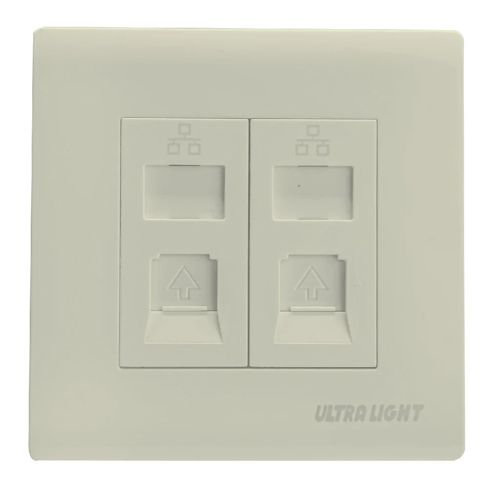 Ultralight Innova Double Network Socket (W86/2LAN/B) - Image 2