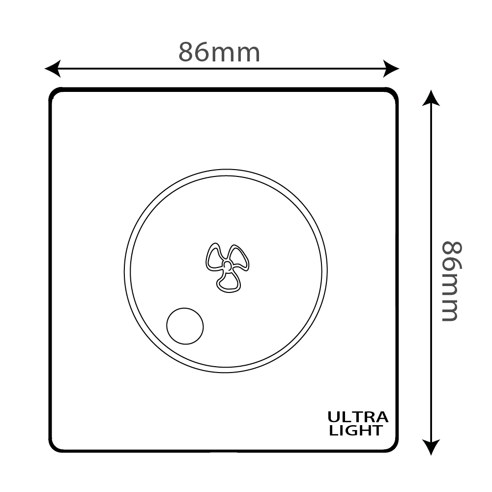 Ultralight Dune Dimmable Fan Switch (B12-051) - Image 3