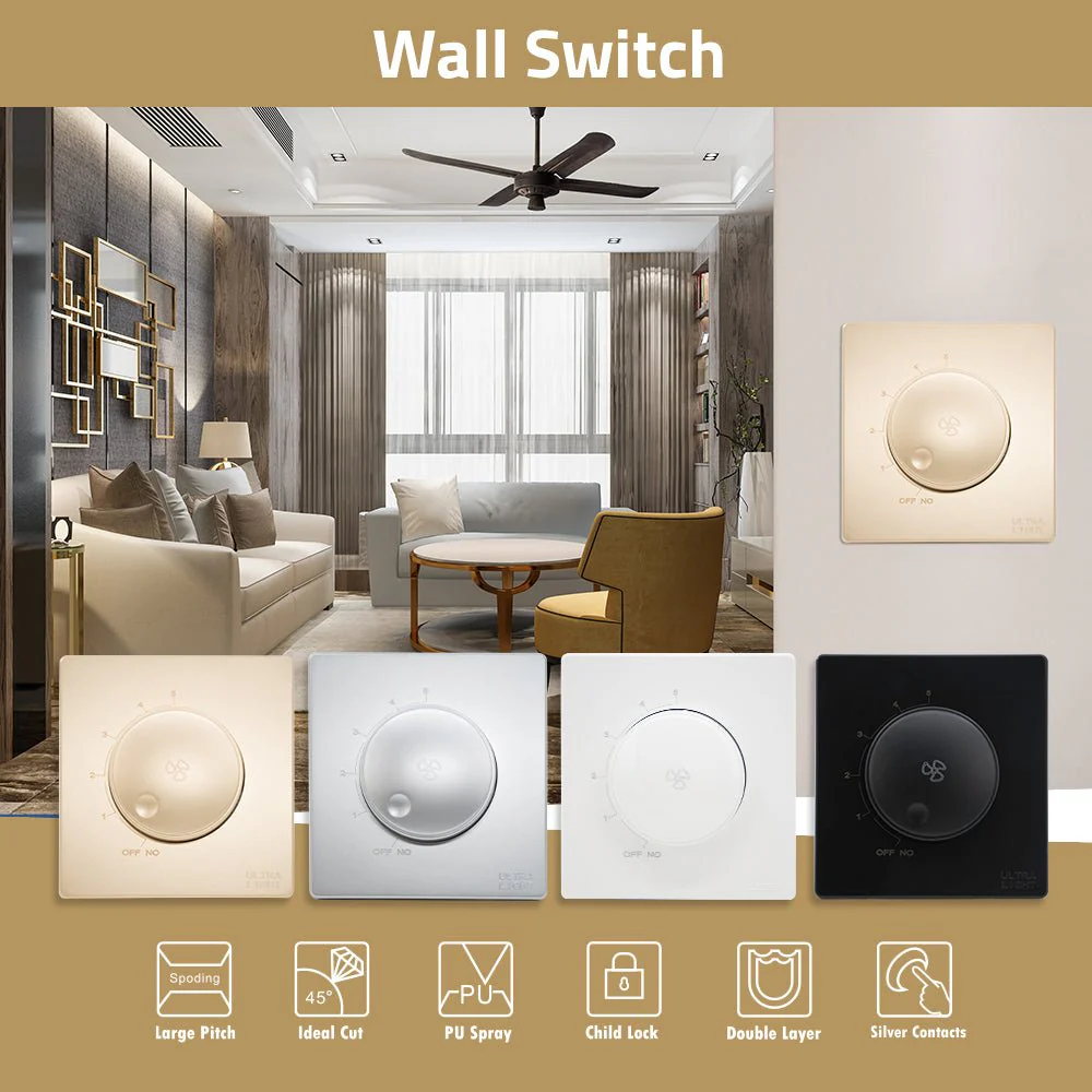 Ultralight Dune Dimmable Fan Switch (B12-051) - Image 4
