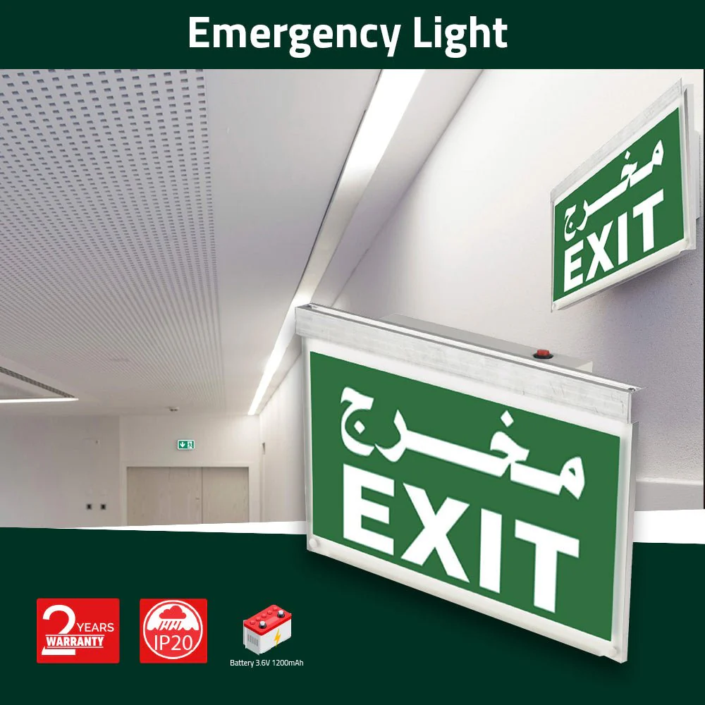 Ultralight Emergency Exit Sign Light (2916-A) - Image 2