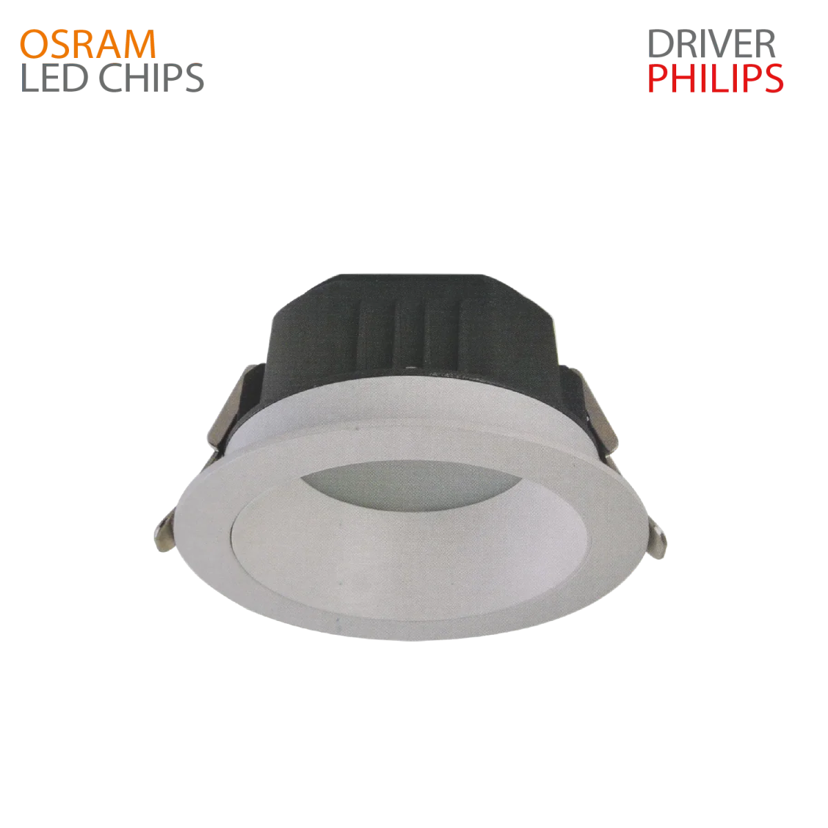 LED DOWN LIGHT (UTL-SMD2012) – Frosted Recessed Ceiling Light with OSRAM LED Chips & PHILIPS Driver
