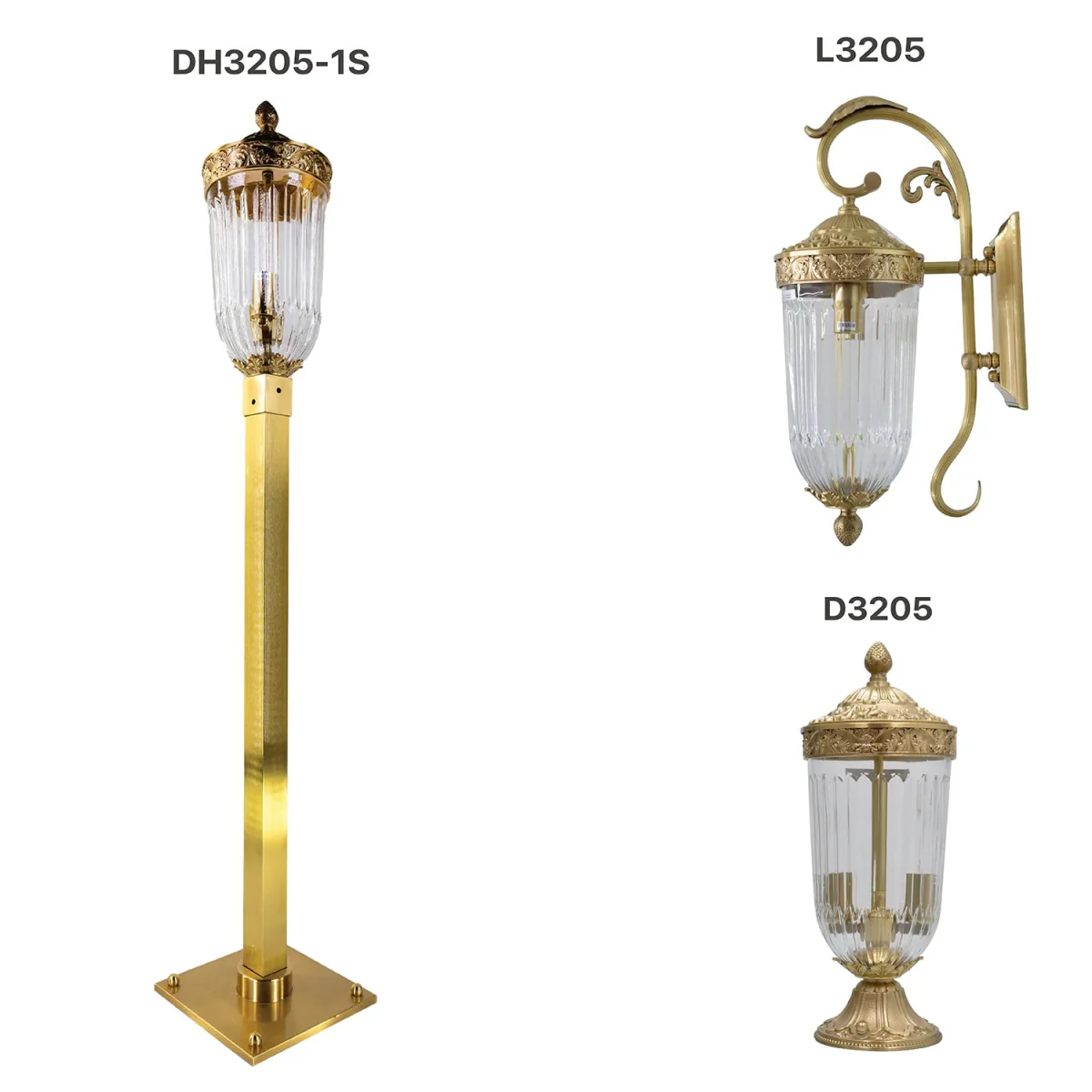Ultralight Luxury Copper Outdoor Lantern IP44 (3205-Family)