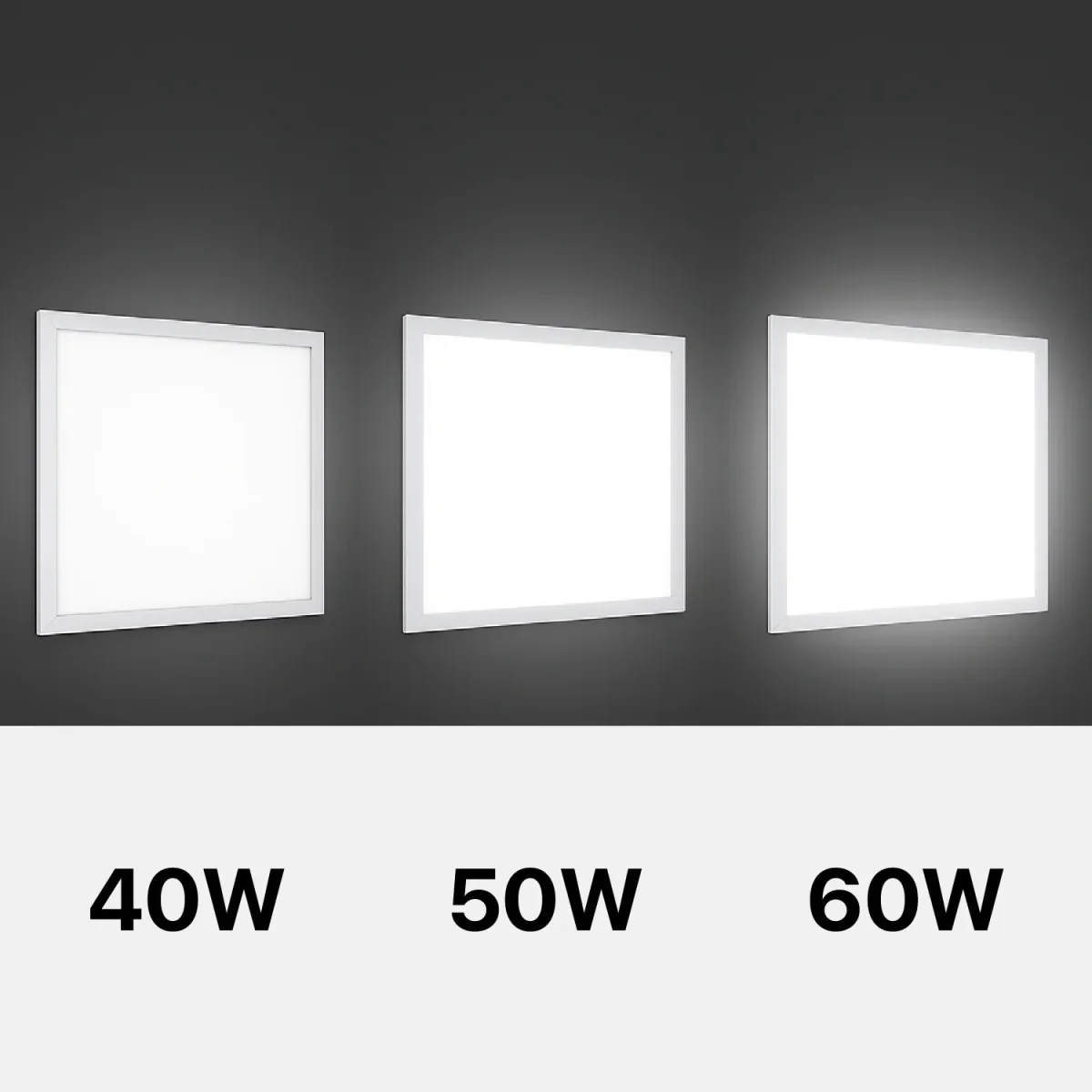 LED PANEL LIGHT (SD600 VS) – Adjustable 40W/50W/60W, High CRI >95, 60x60cm with Opal Diffuser - Image 5