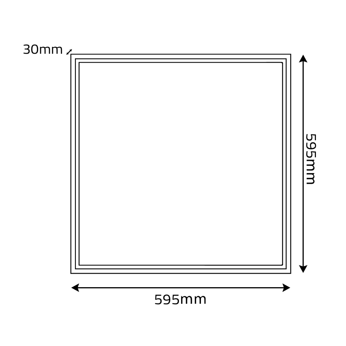 LED PANEL LIGHT (SD600 VS) – Adjustable 40W/50W/60W, High CRI >95, 60x60cm with Opal Diffuser - Image 9