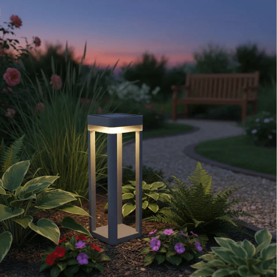 LED Solar Bollard Light 3W (UTL-P9080) - IP44 Weatherproof - Image 3