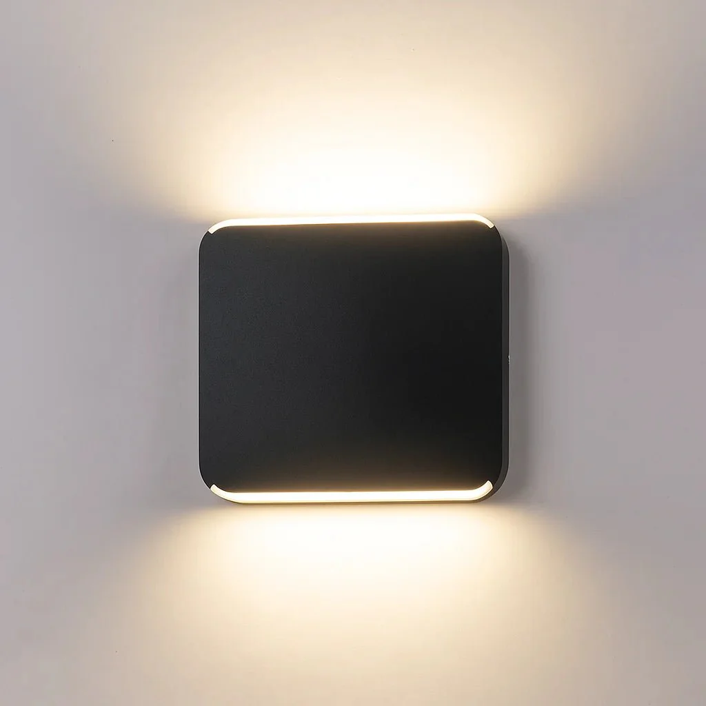 Modern Outdoor LED Wall Light (JW771A) – 8W Warm Light & IP65 Waterproof – Black & Grey - Image 2