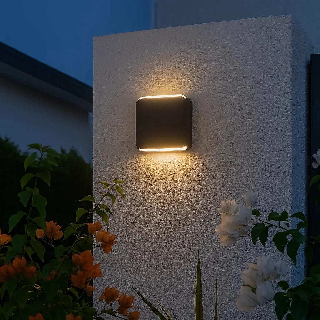 Modern Outdoor LED Wall Light (JW771A) – 8W Warm Light & IP65 Waterproof – Black & Grey - Image 4