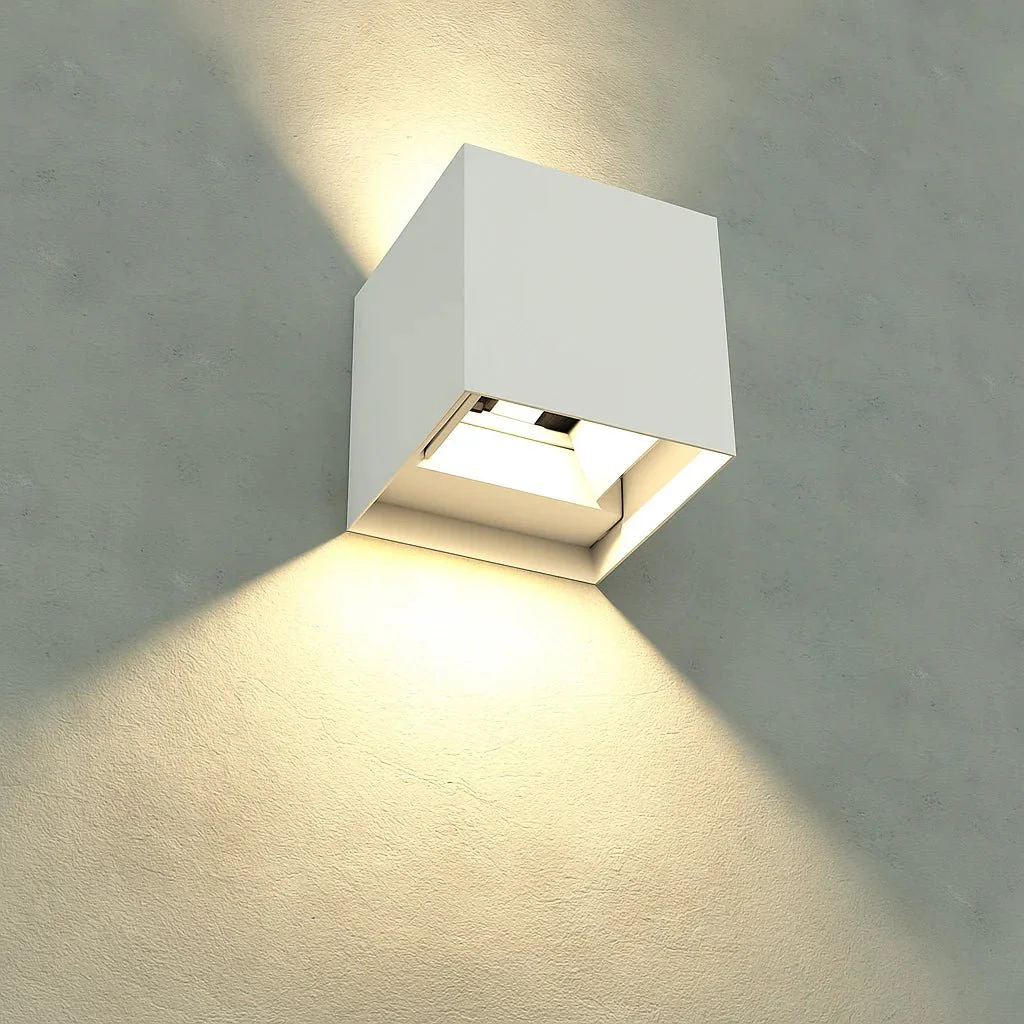 Modern Wall Lamp 6W (1080G01) - Adjustable Angle Light - Black/White - IP55 - Image 2