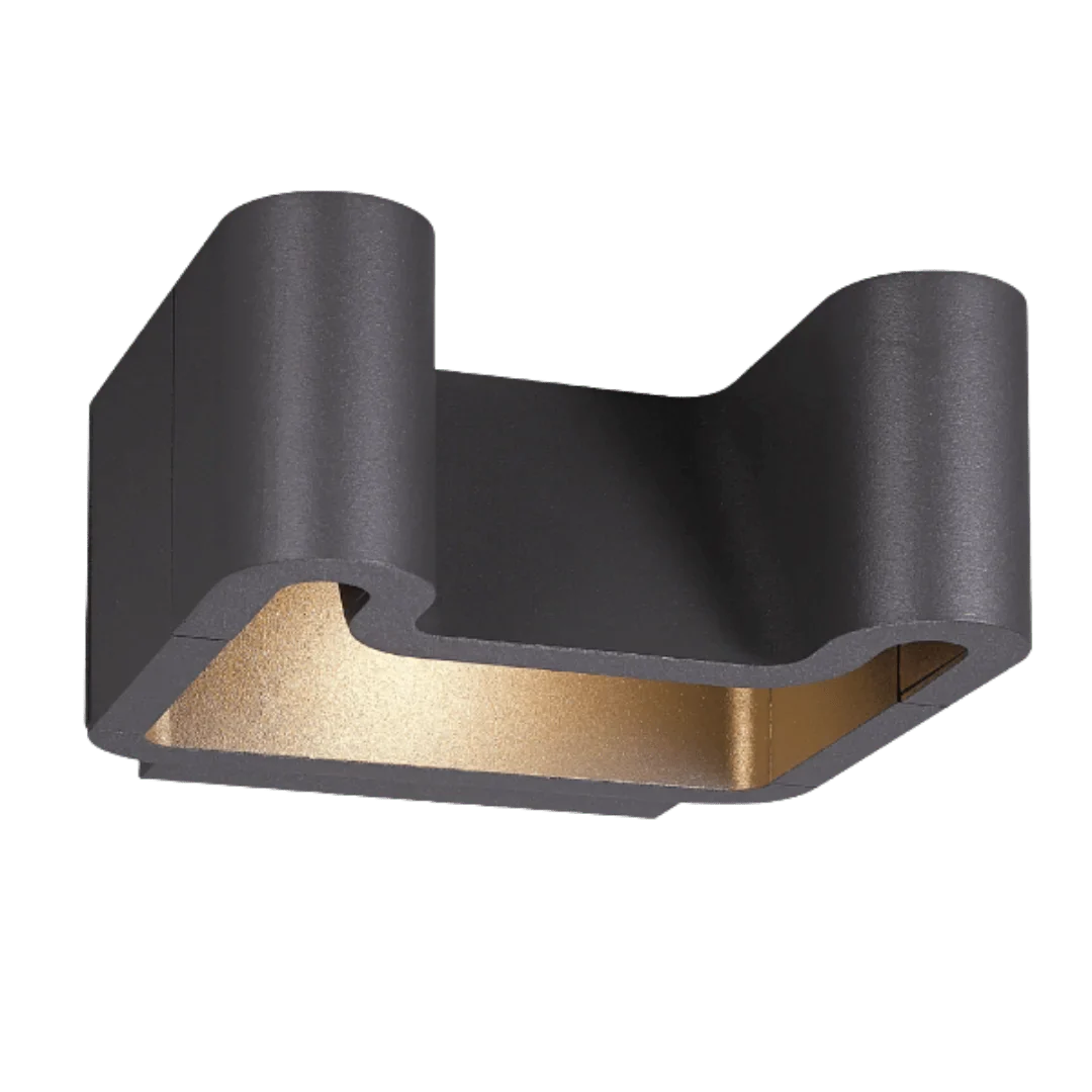 Modern Wall Outdoor Light 15W (H1111) – Graphite Aluminum & Waterproof IP54