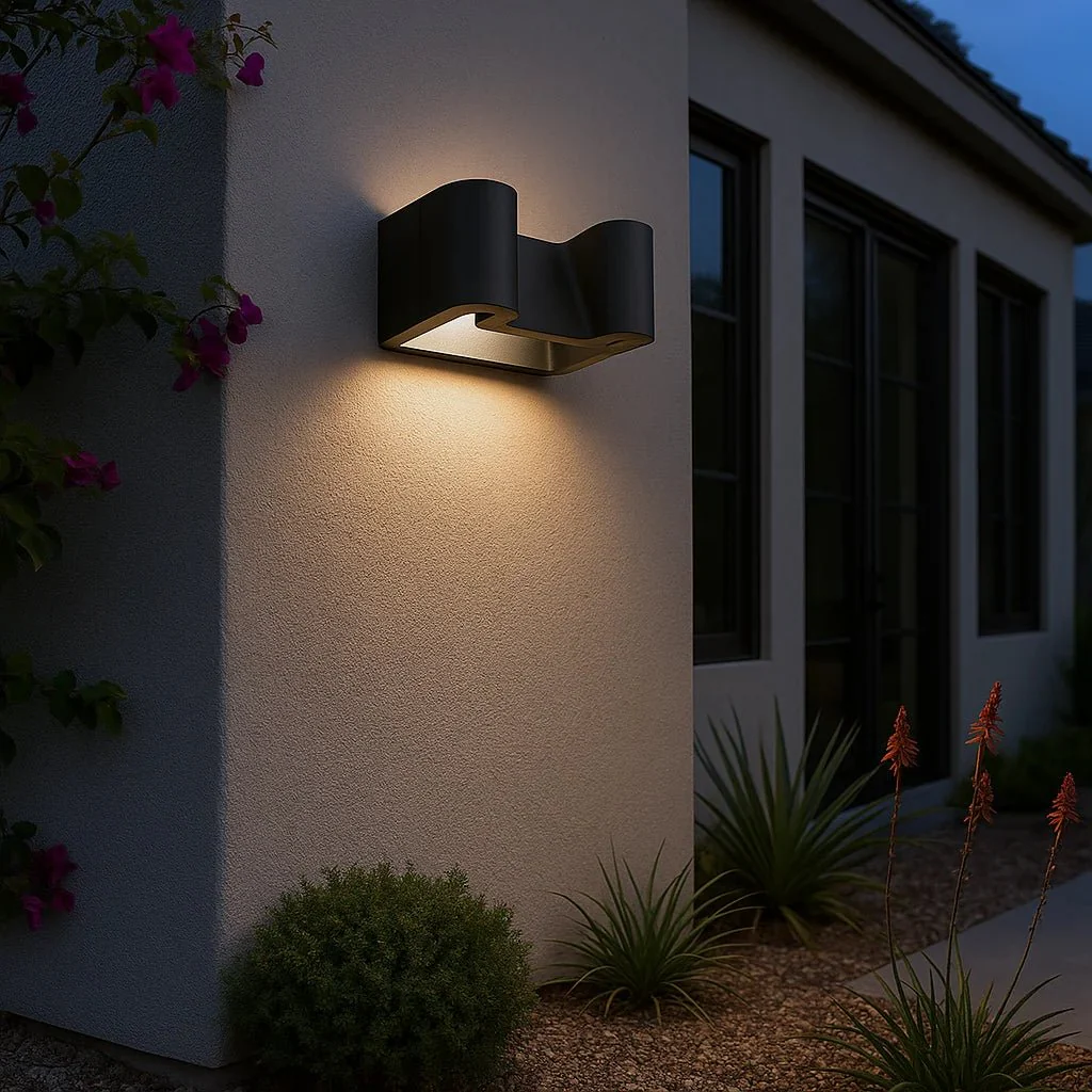 Modern Wall Outdoor Light 15W (H1111) – Graphite Aluminum & Waterproof IP54 - Image 3
