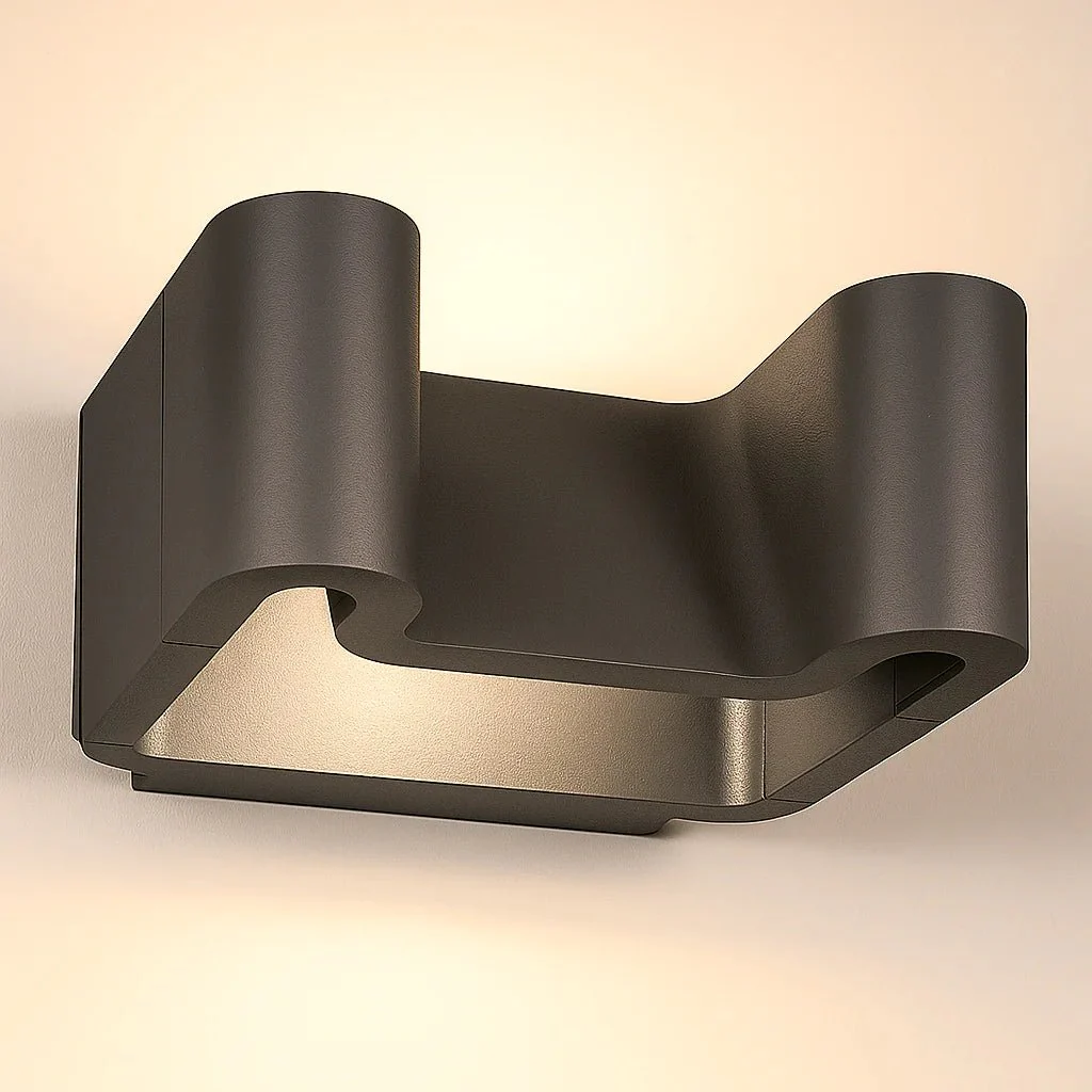 Modern Wall Outdoor Light 15W (H1111) – Graphite Aluminum & Waterproof IP54 - Image 4