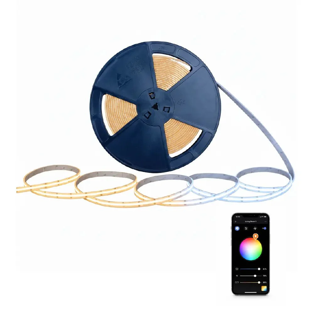 Smart Outdoor Strip Light 15M 6.5W/M - Mobile App Controlled (COB-624P)