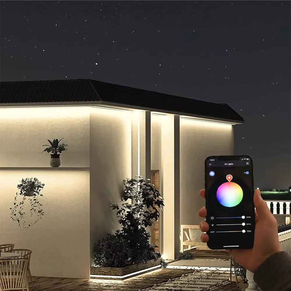 Smart Outdoor Strip Light 15M 6.5W/M - Mobile App Controlled (COB-624P) - Image 2