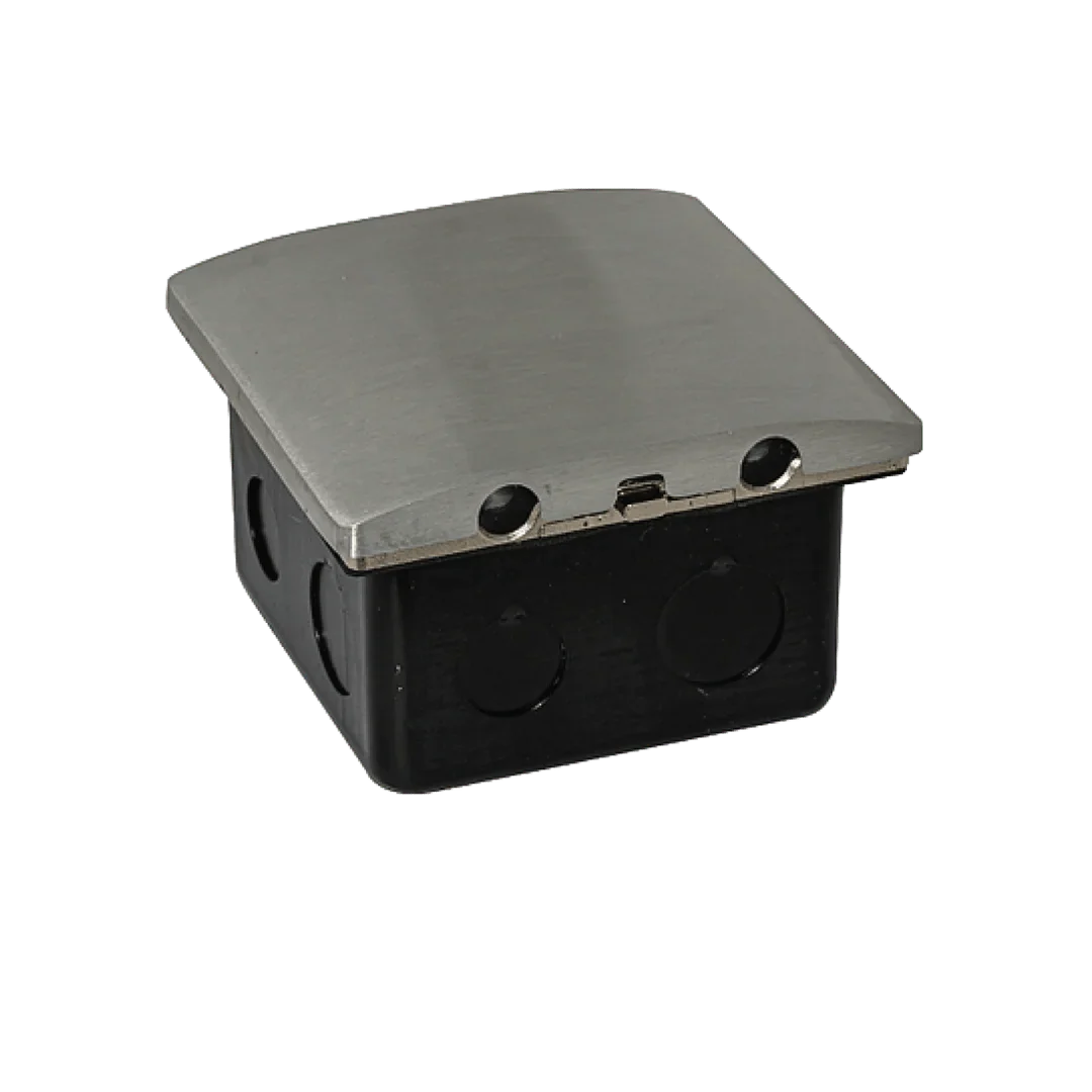 Socket Floor Box (YD-55) – Recessed Aluminum Socket With Single Switch, IP44 - Image 2
