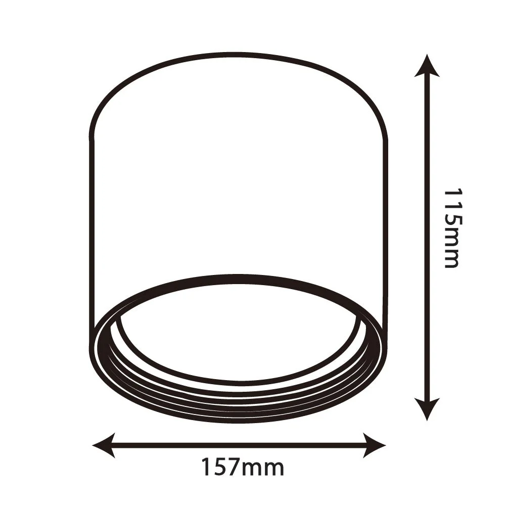 Ultralight Cylindrical Ceiling Light (BR2201A) | LED Indoor Fixture | Modern Design - Image 3
