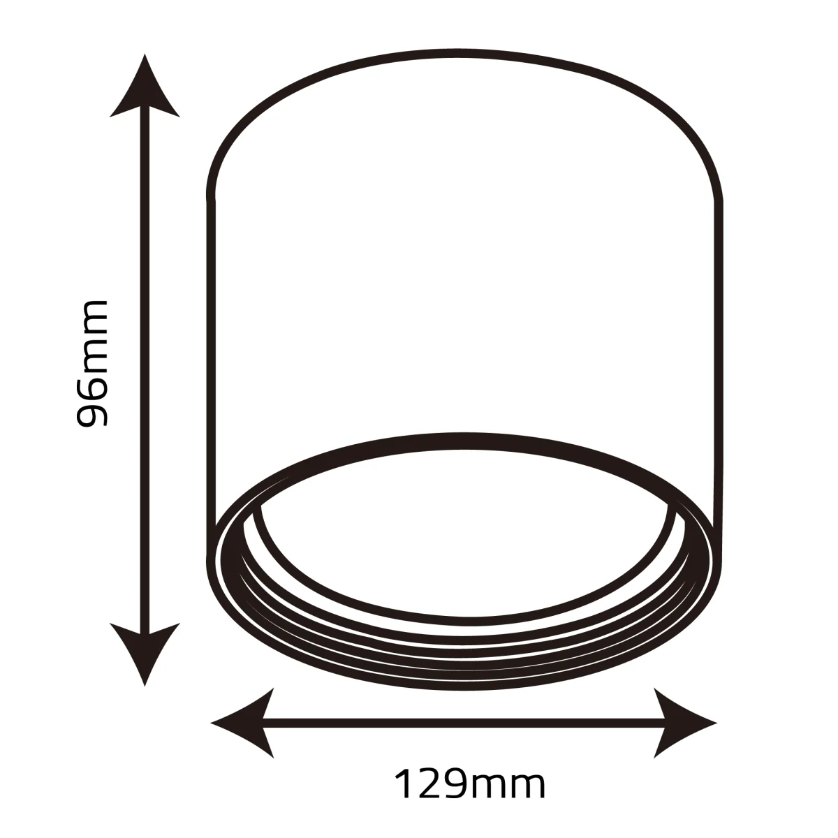 Ultralight Surface-Mounted Downlight - Osram LED (QH1022) - Image 6