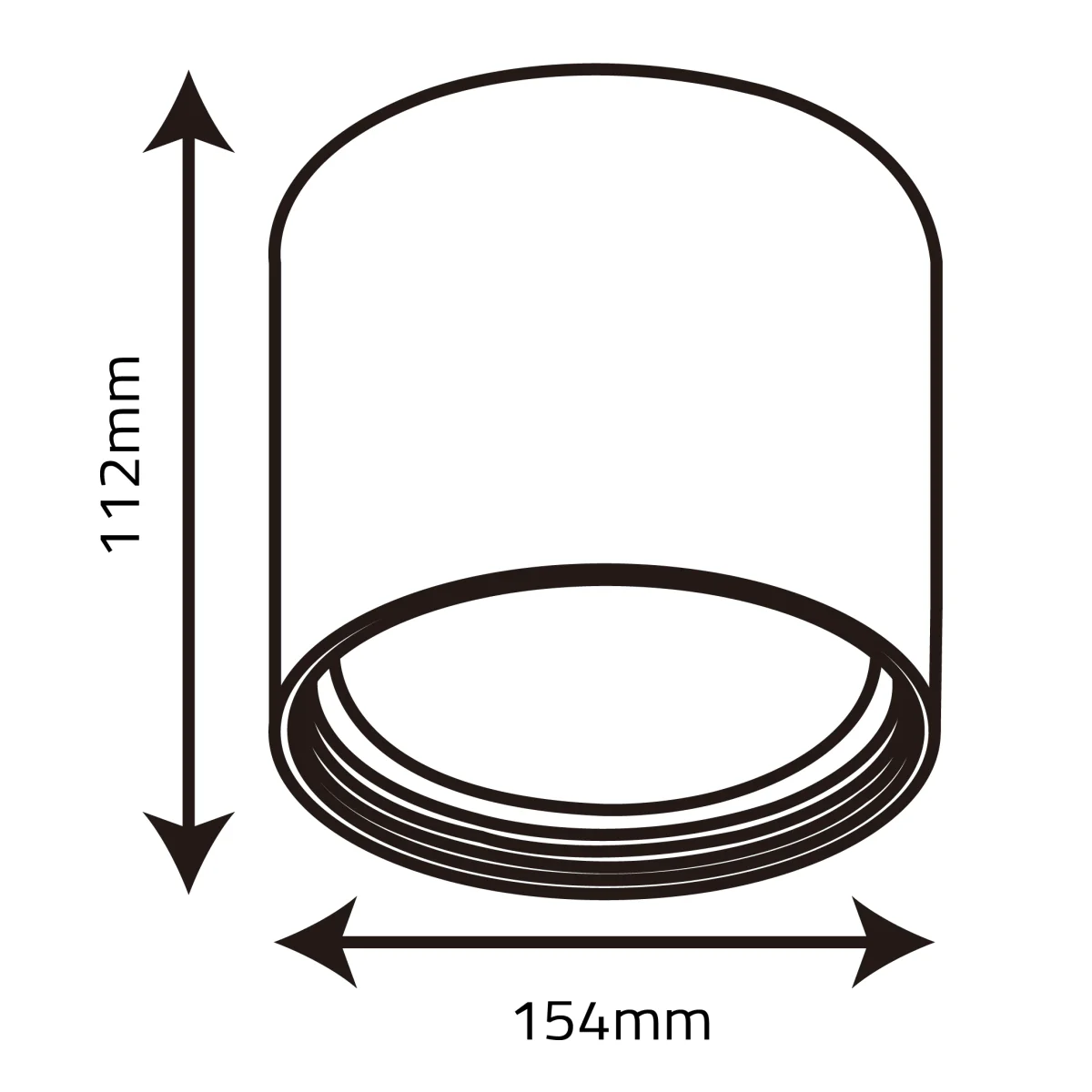 Ultralight Surface-Mounted Downlight - Osram LED (QH1022) - Image 7