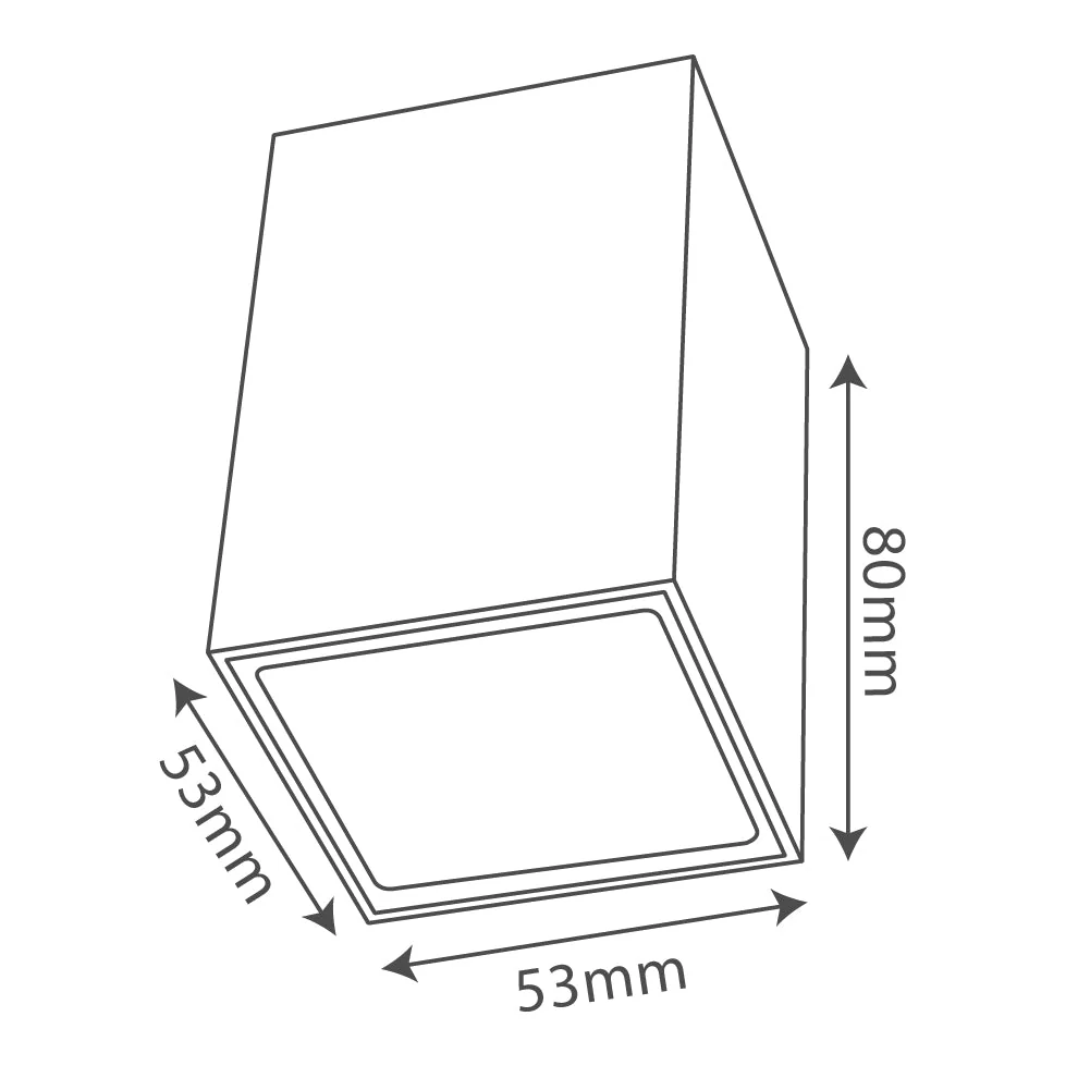 Ultralight Square Surface Mounted LED Light (BR6709S) | 5W Indoor Fixture - Image 4