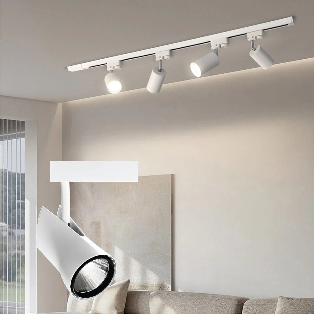 Ultralight Adjustable Indoor Track Spotlight 15W 24Vdc (SUN6120) - Image 2