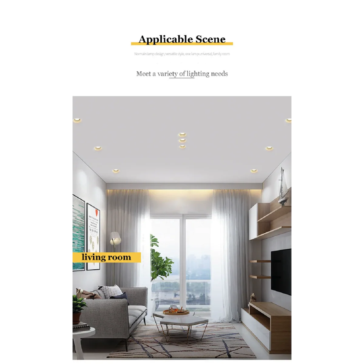 Ultralight Gypsum Spot Light Frame GU10 - Elegant Design (MC-9130) - Image 7