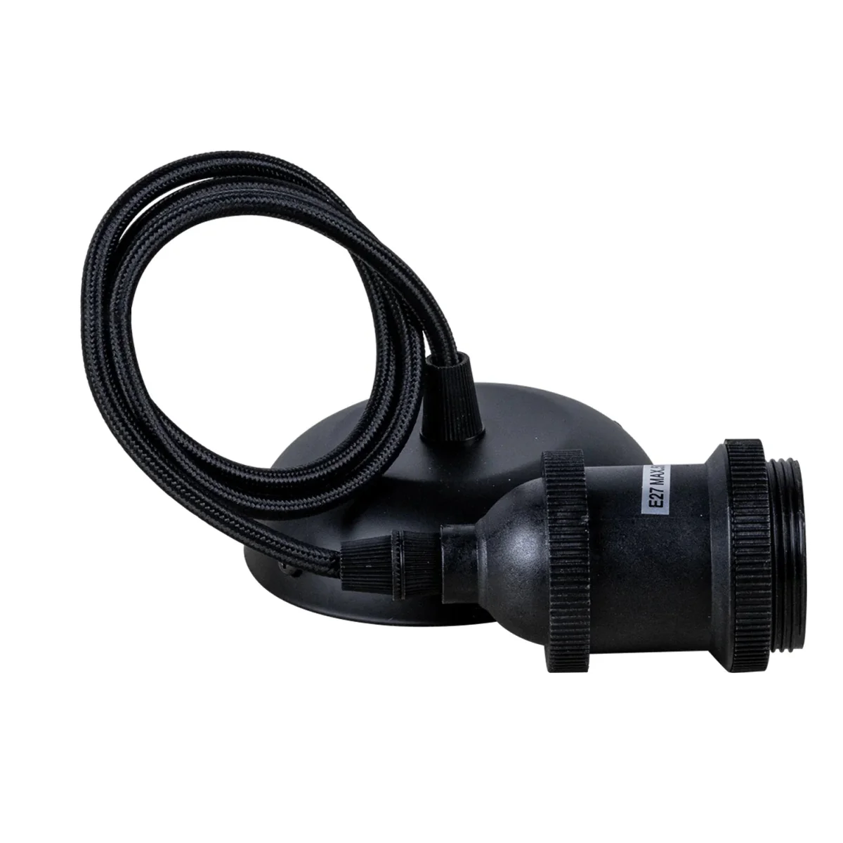 Ultralight Pendant E27 Bulb base Black 85 Cm Length (XD-S03)