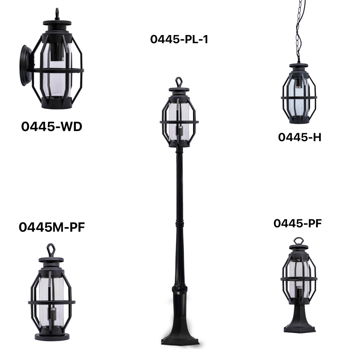 Ultralight Lantern Outdoor Lighting Design E27 (0445-Family)