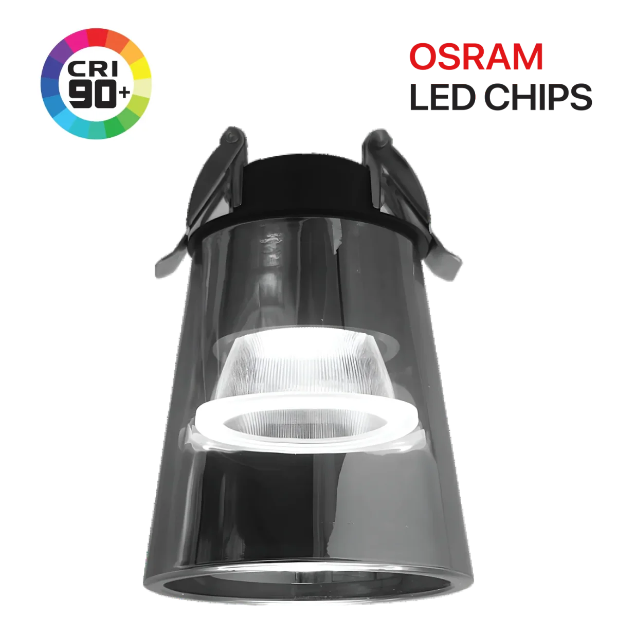 Ultra Light LED Downlight (BR4066) – 10W Glass Housing with OSRAM Chips