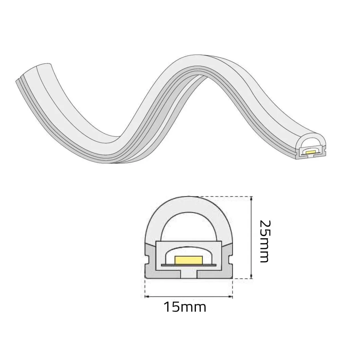 Ultralight LED Neon Flex IP65 10W/M (2835-120L) - Image 14