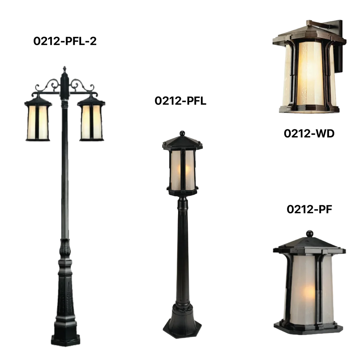 Ultralight LED Outdoor Light - Imperial Style E27 IP44 (0212-Family)