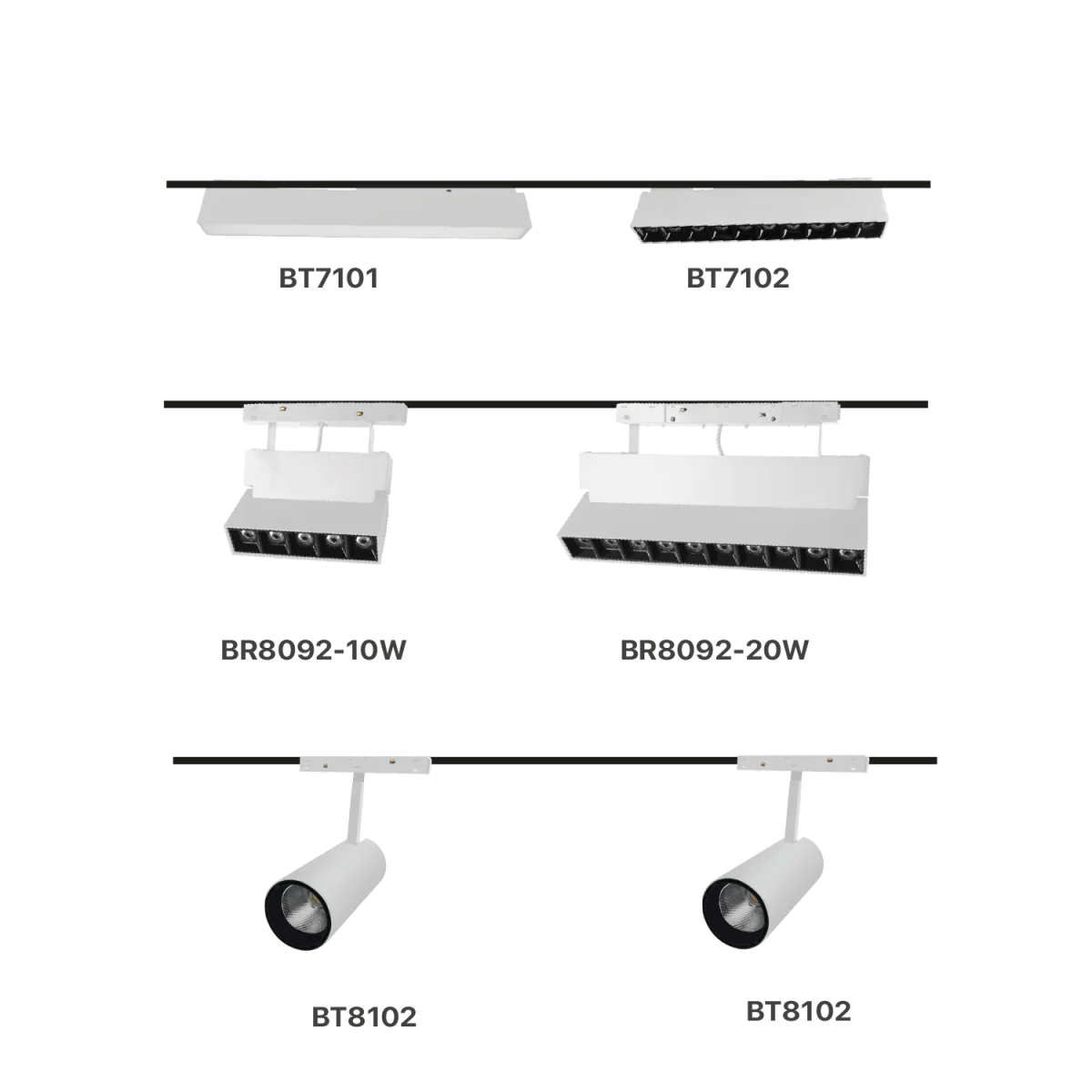 Ultralight Magnetic Track Light 35mm White (BT-Family)