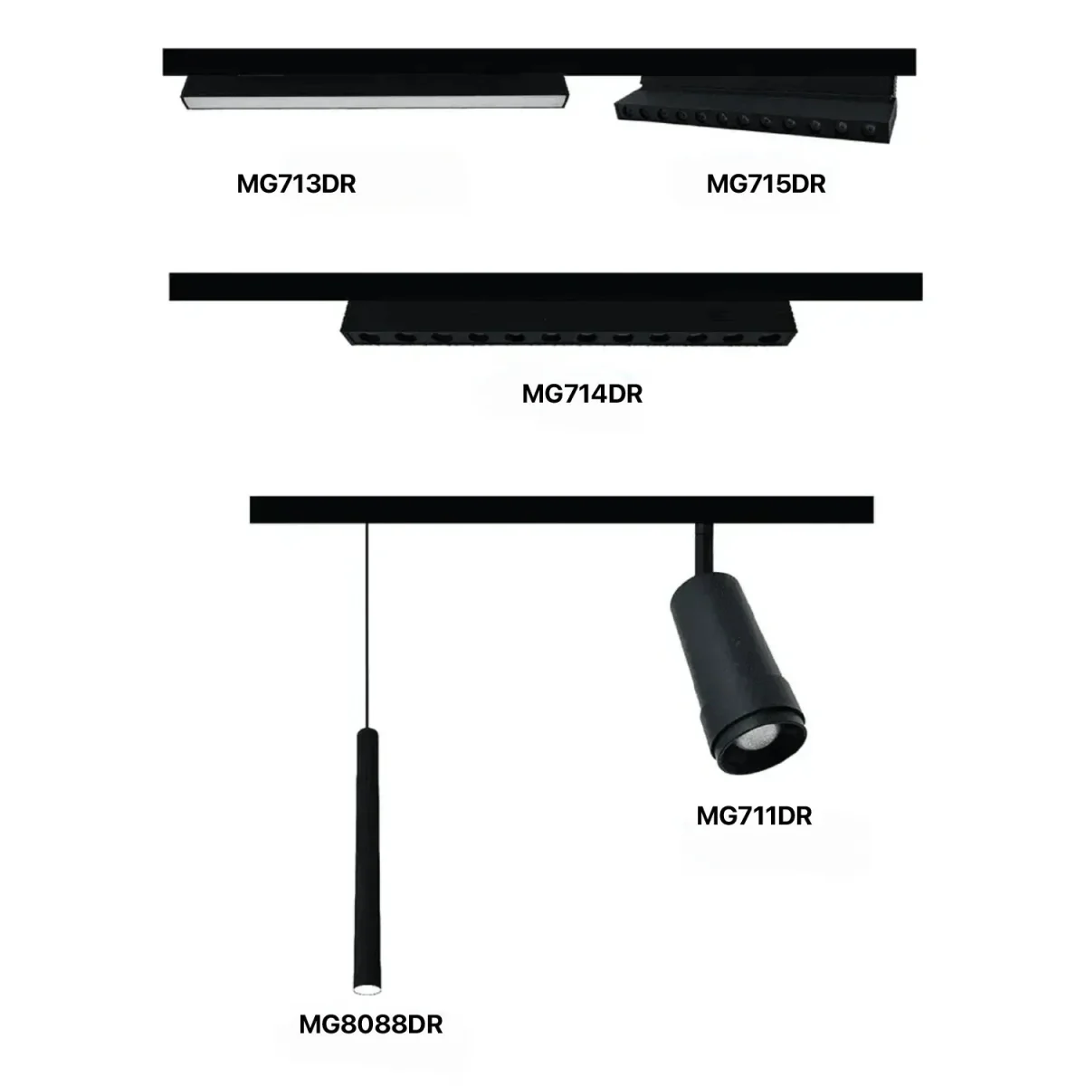 Ultra Light 11mm Magnetic Track Lighting System | Sleek & Flexible LED Design (BM-Family)