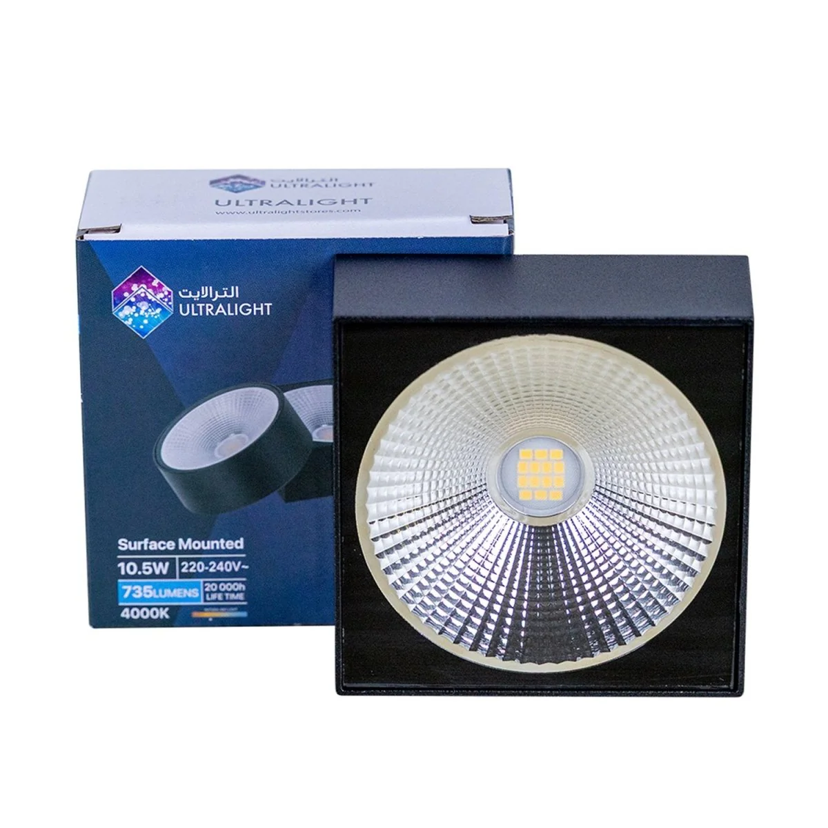 Ultralight Square Surface Mounted Spotlight (SQ7224B) - Image 4