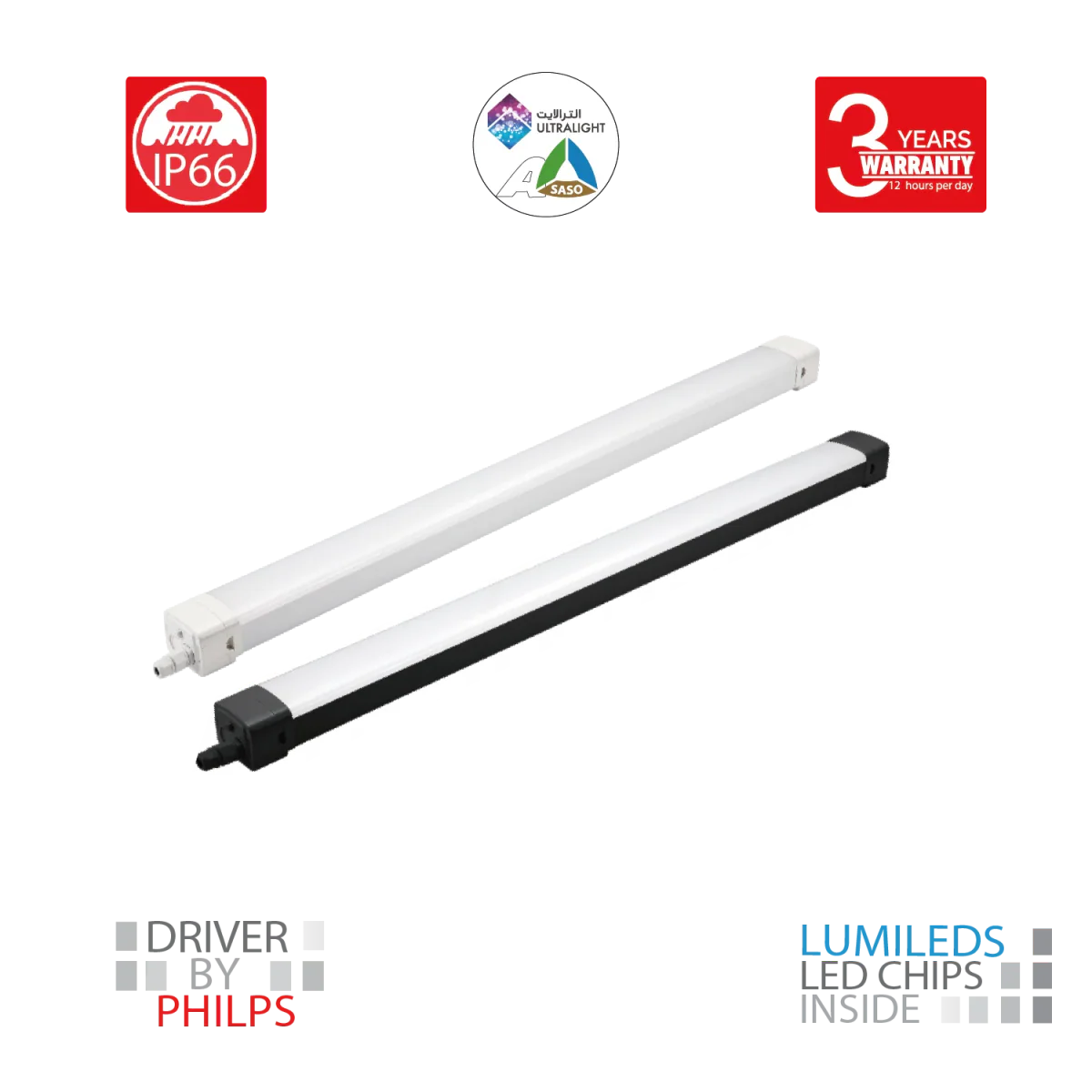 Ultralight Tri-Proof LED Linear Light 50W IP66 (TRA12095)