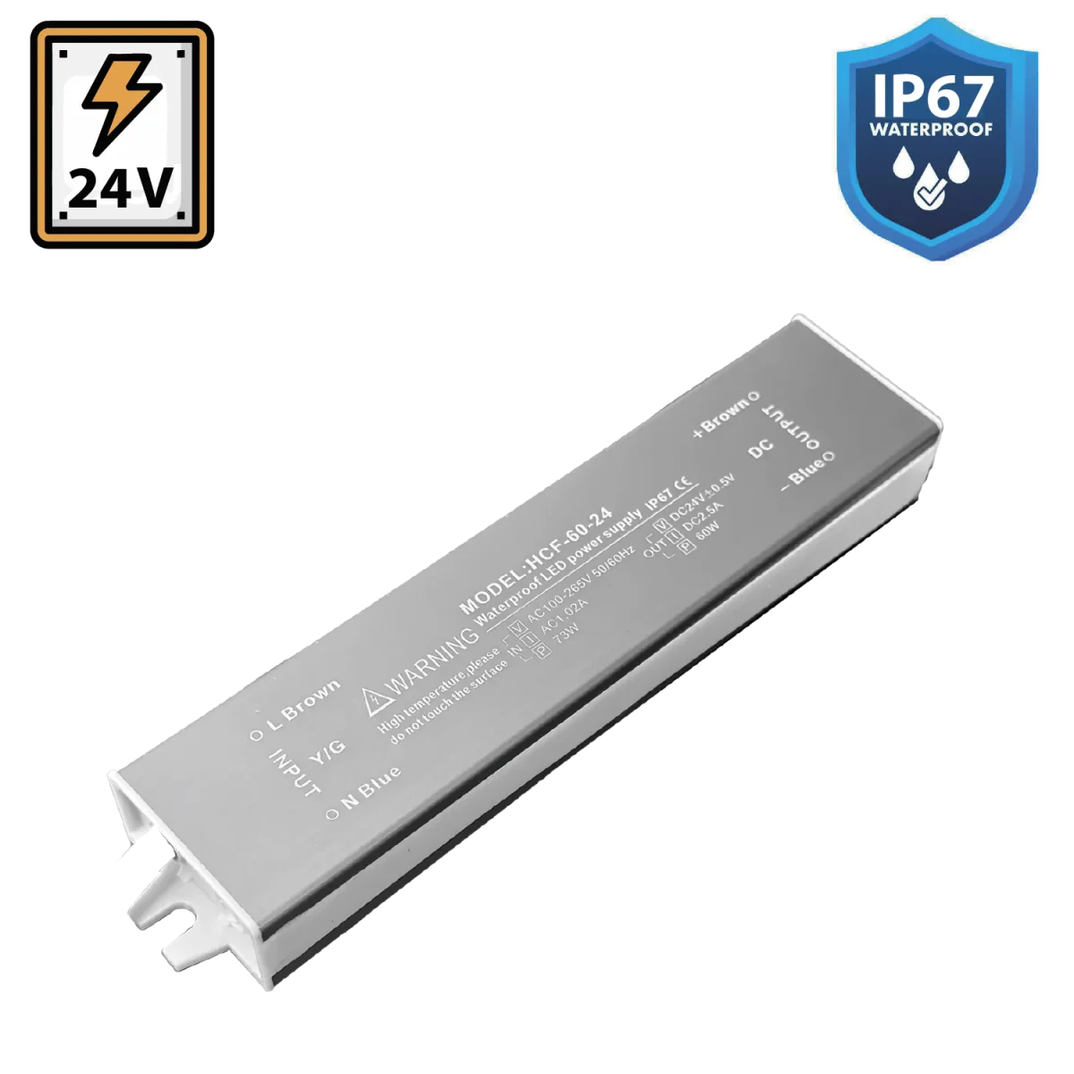 Ultralight Water Proof Power Supply (HCF-60-24)