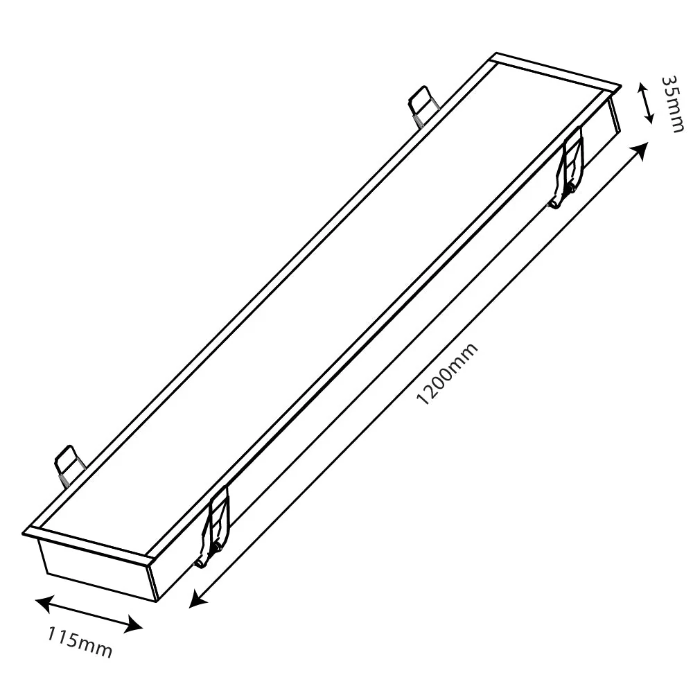 Ultralight White Linear Light Recessed Connectable - Modern Design (BR6075B) - Image 9