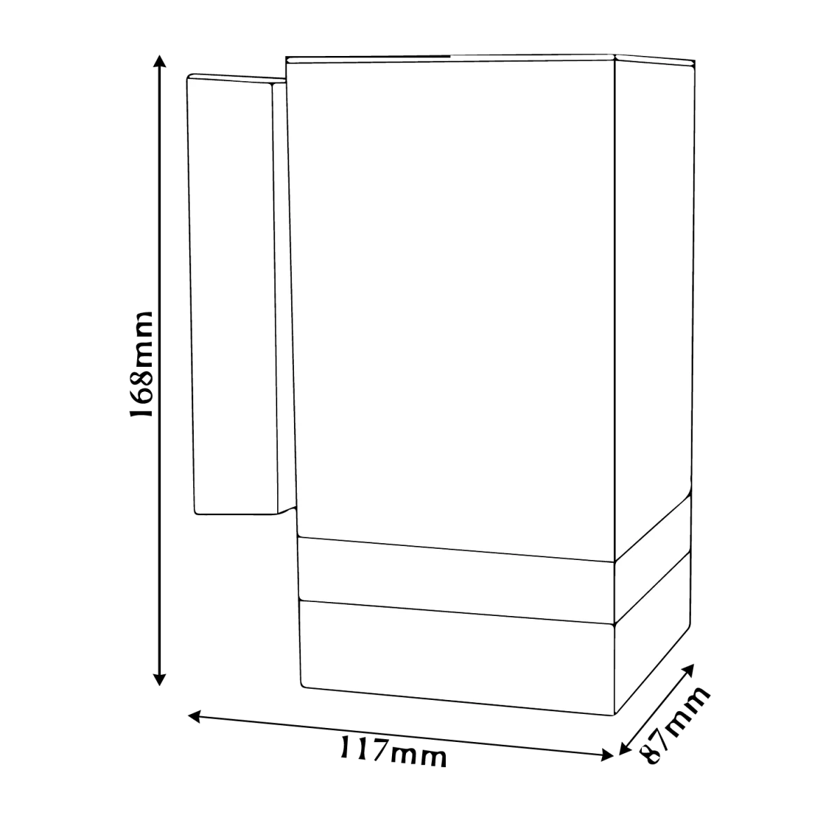 Ultralight Modern Outdoor Wall Frame GU10 (YJ2181-1) - IP44 Waterproof - Image 7